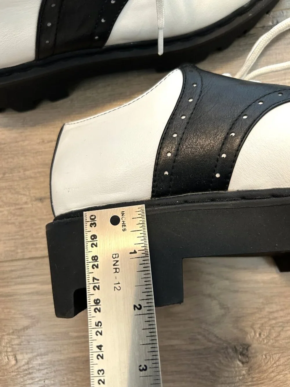 Current Mood two tone platform oxfords, size 8